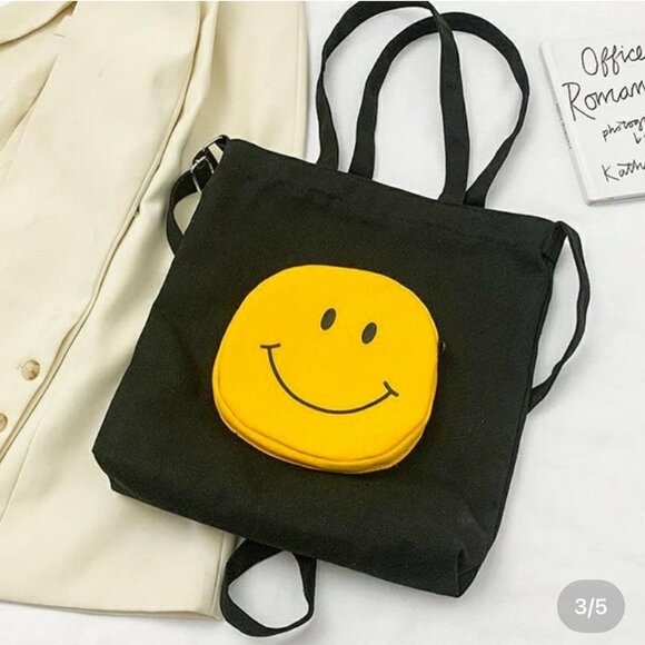 Smile eco bag daily bag Black OS - Picture 5 of 5